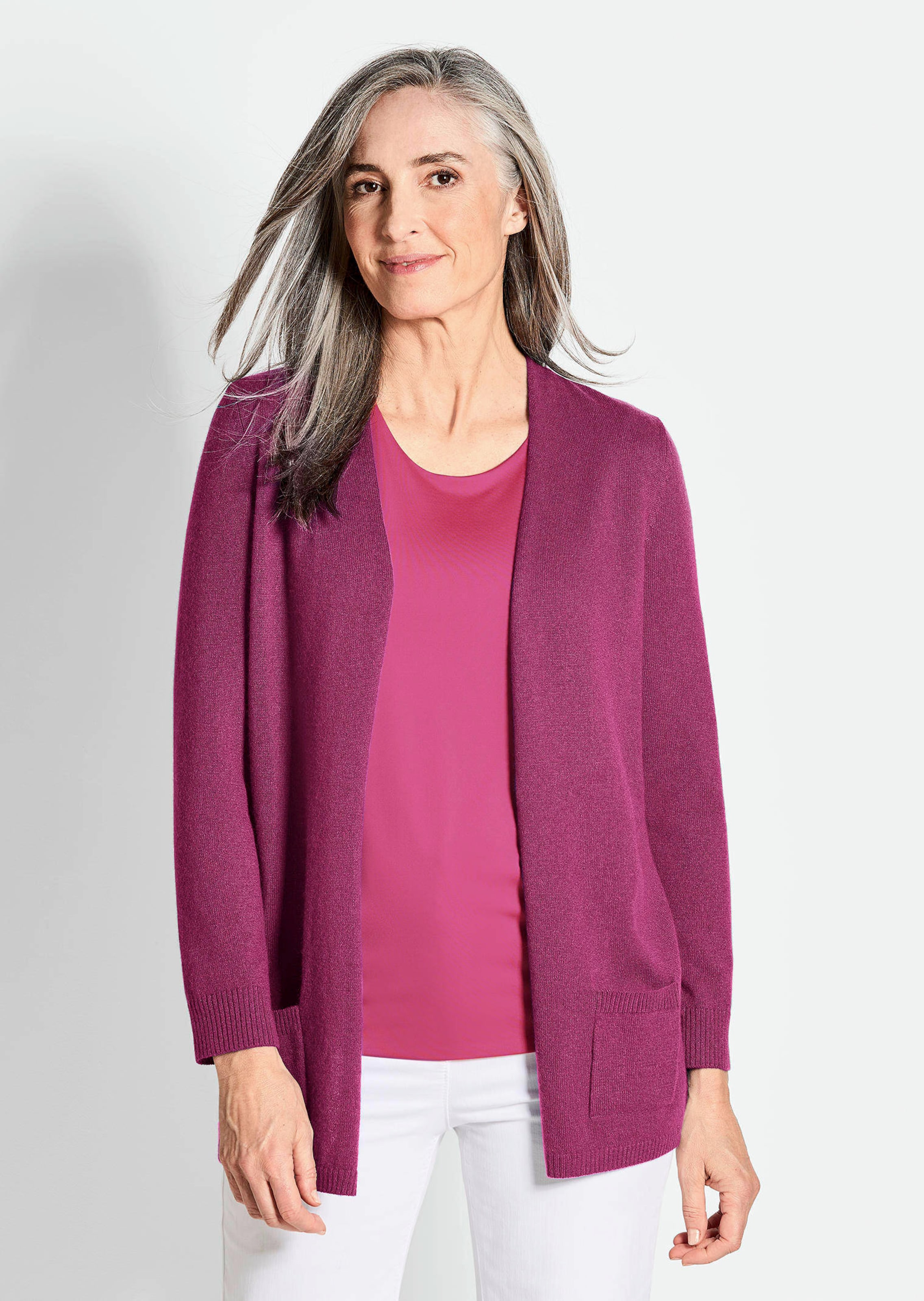 Kuschelweiche Kaschmir-Strickjacke