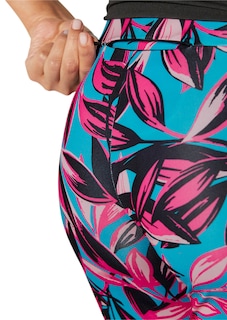 Leggings mit Blätter-Print und Mesheinsätzen thumbnail 6