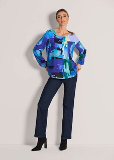 Blouse en viscose avec encolure bateau thumbnail 3