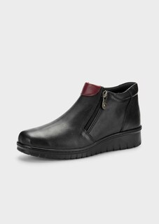 Stiefeletten aus Leder mit Reissverschlüssen thumbnail 1