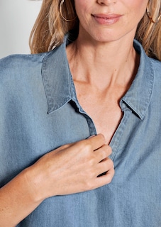 Bluse in Denim-Optik thumbnail 5