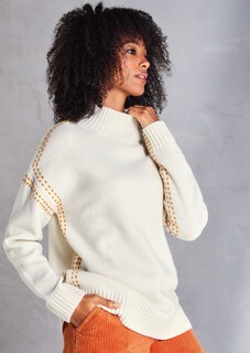 Strickpullover mit Stehkragen thumbnail 1
