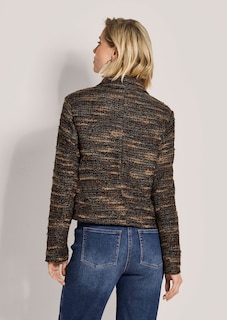 Tweed-Blazer mit Boxy-Cut thumbnail 4