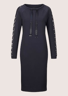 Jerseykleid mit Strass und Spitze thumbnail 7