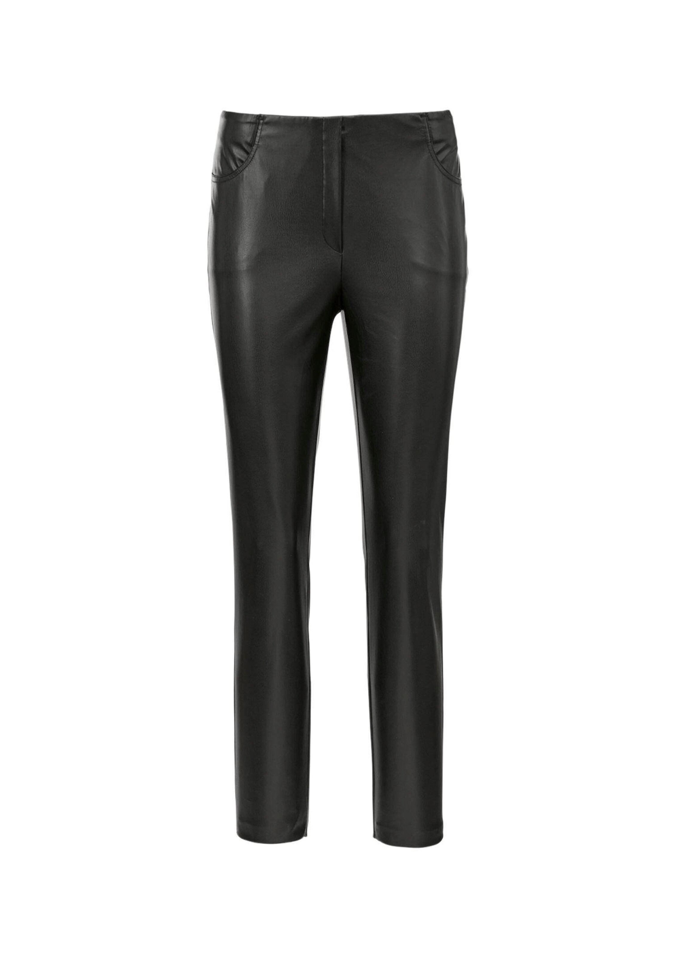 Broek in leerlook
