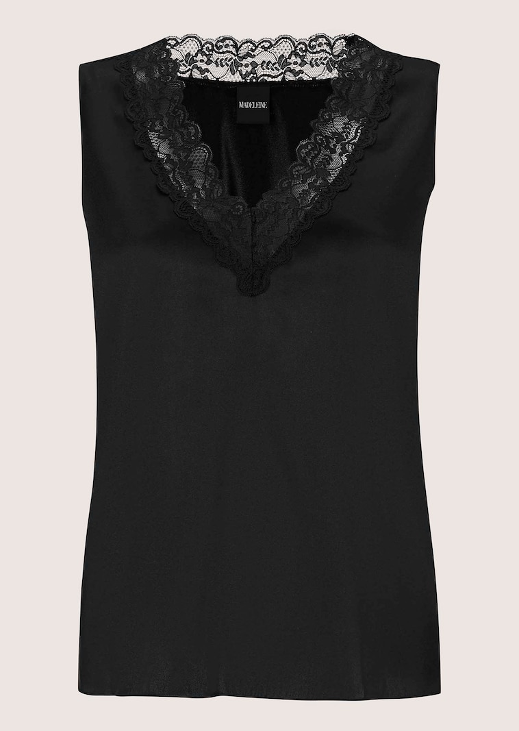 Stretch silk camisole top