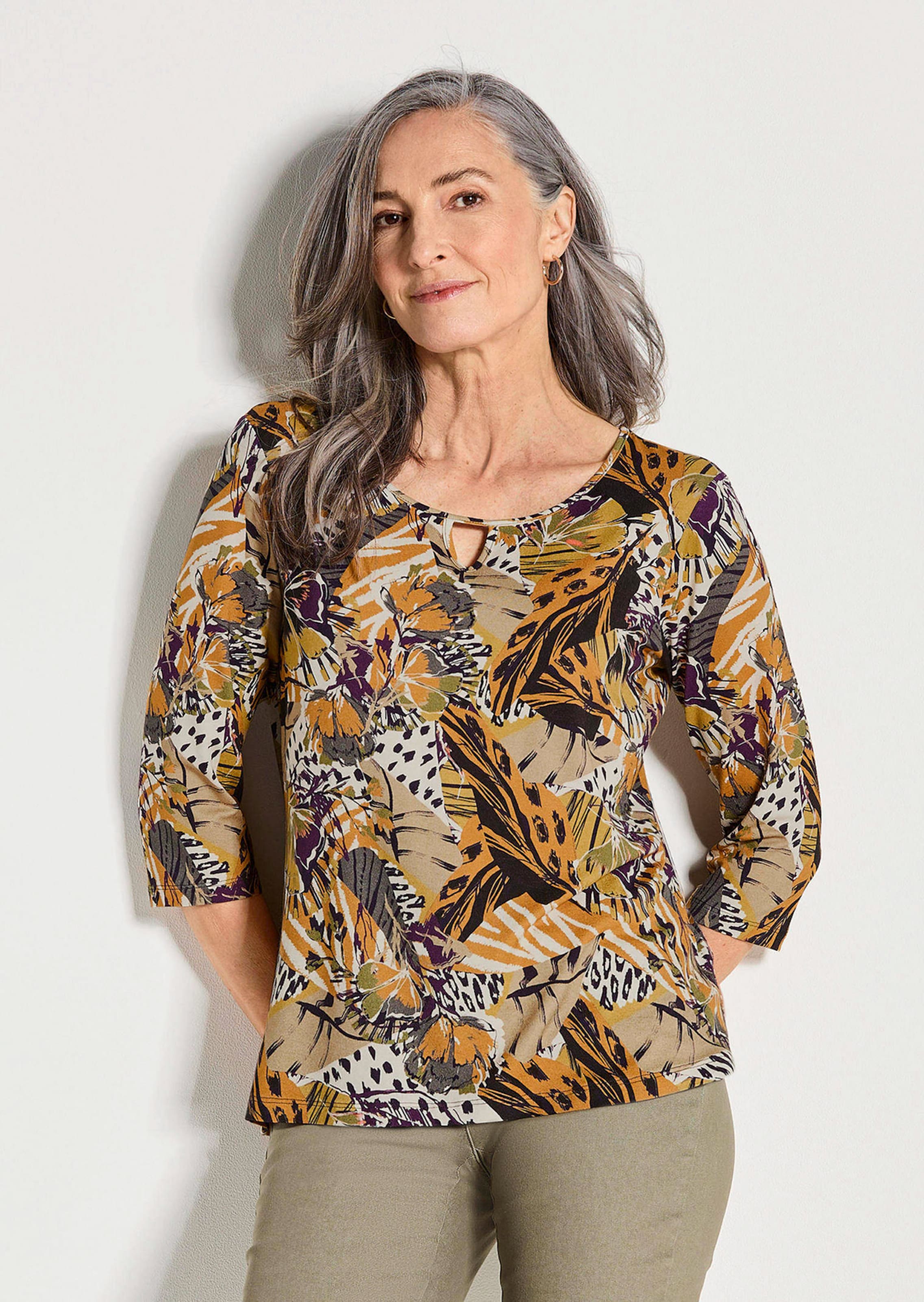 Jersey shirt met dierenprint thumbnail 7