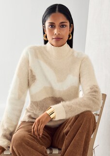 Brushed cashmere jumper thumbnail 1