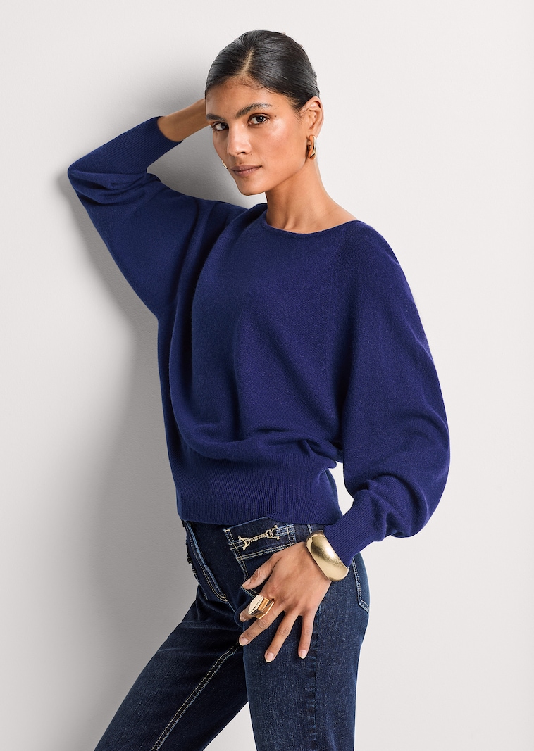 Pull en cachemire avec manches chauve-souris