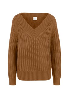 Pull en maille torsadée et encolure en V thumbnail 7