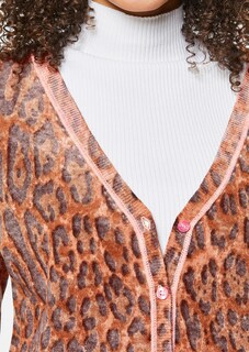 Cardigan with leo pattern thumbnail 6
