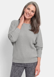 Weicher Strickpullover mit Glanzgarn thumbnail 1