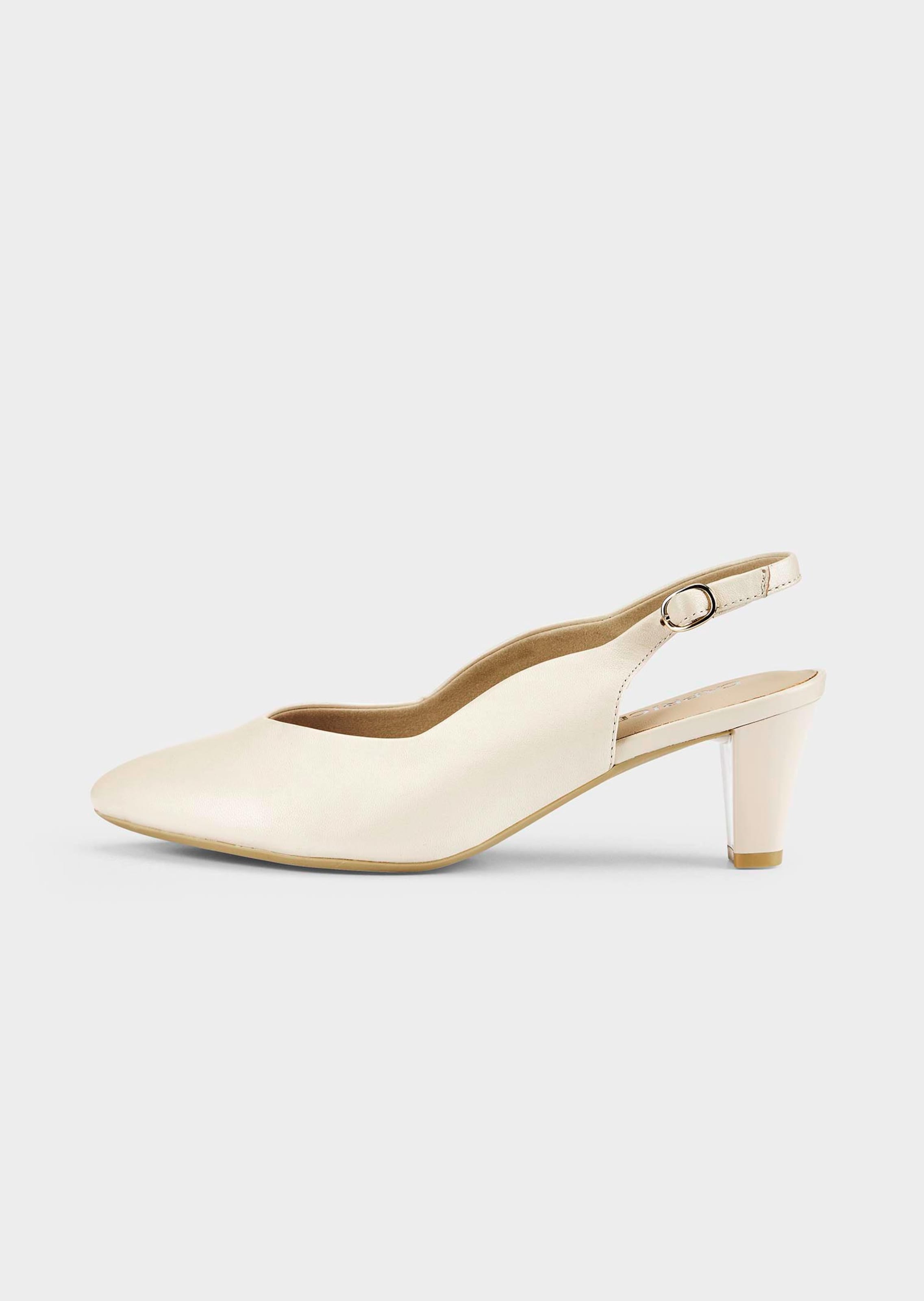 Pumps mit schmalem Fersenriemen