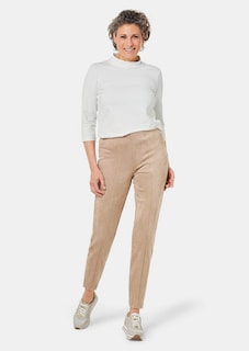 Moderne Leggings in trendigem Velourslederimitat thumbnail 2