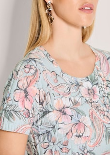 Pull léger à motif fleuri thumbnail 6