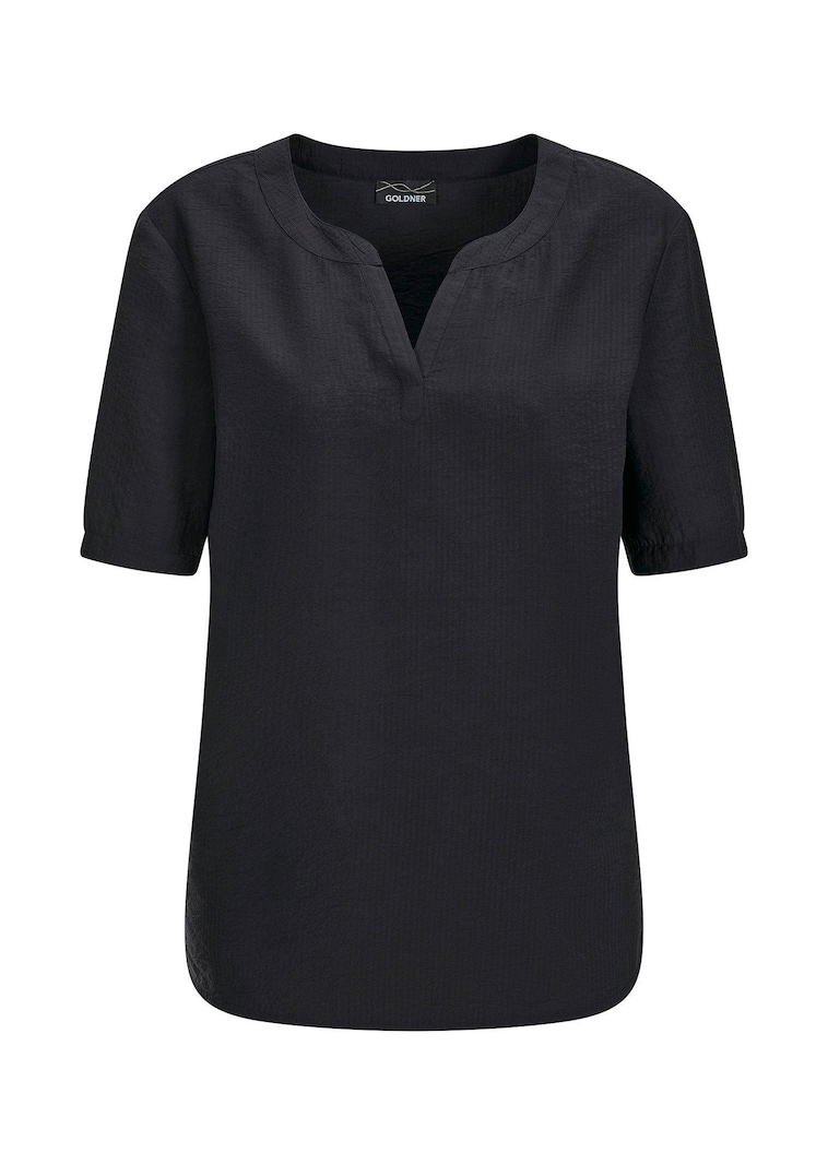 Pflegeleichte Bluse aus Seersucker