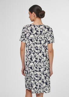 Sleepshirt mit Spitzeneinsatz und abstraktem Floralprint thumbnail 4