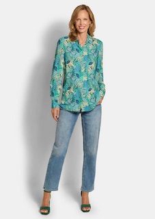 Casual blouse met een overhemdkraag thumbnail 2