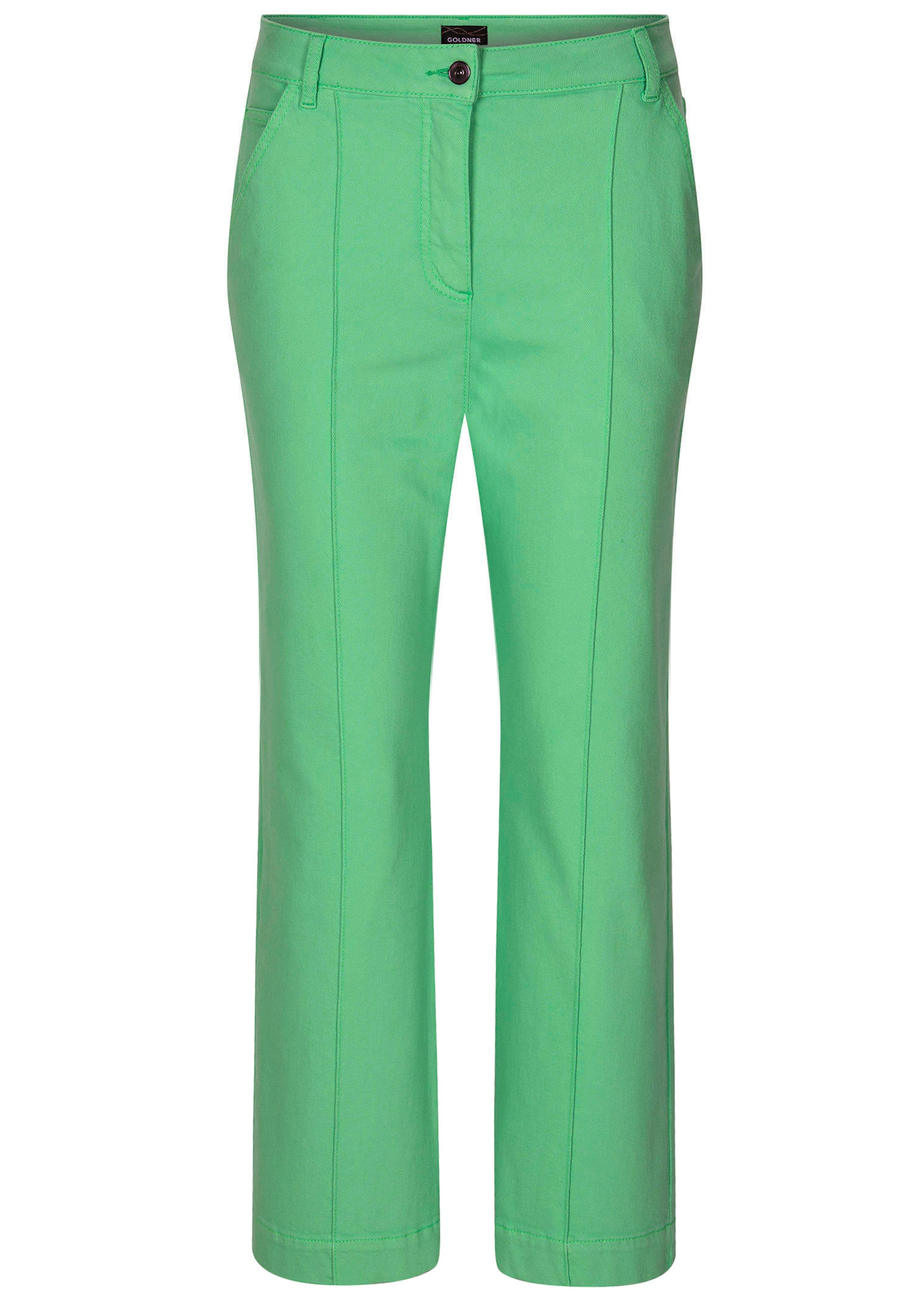 Weite Jeans VERA mit streckender Biese