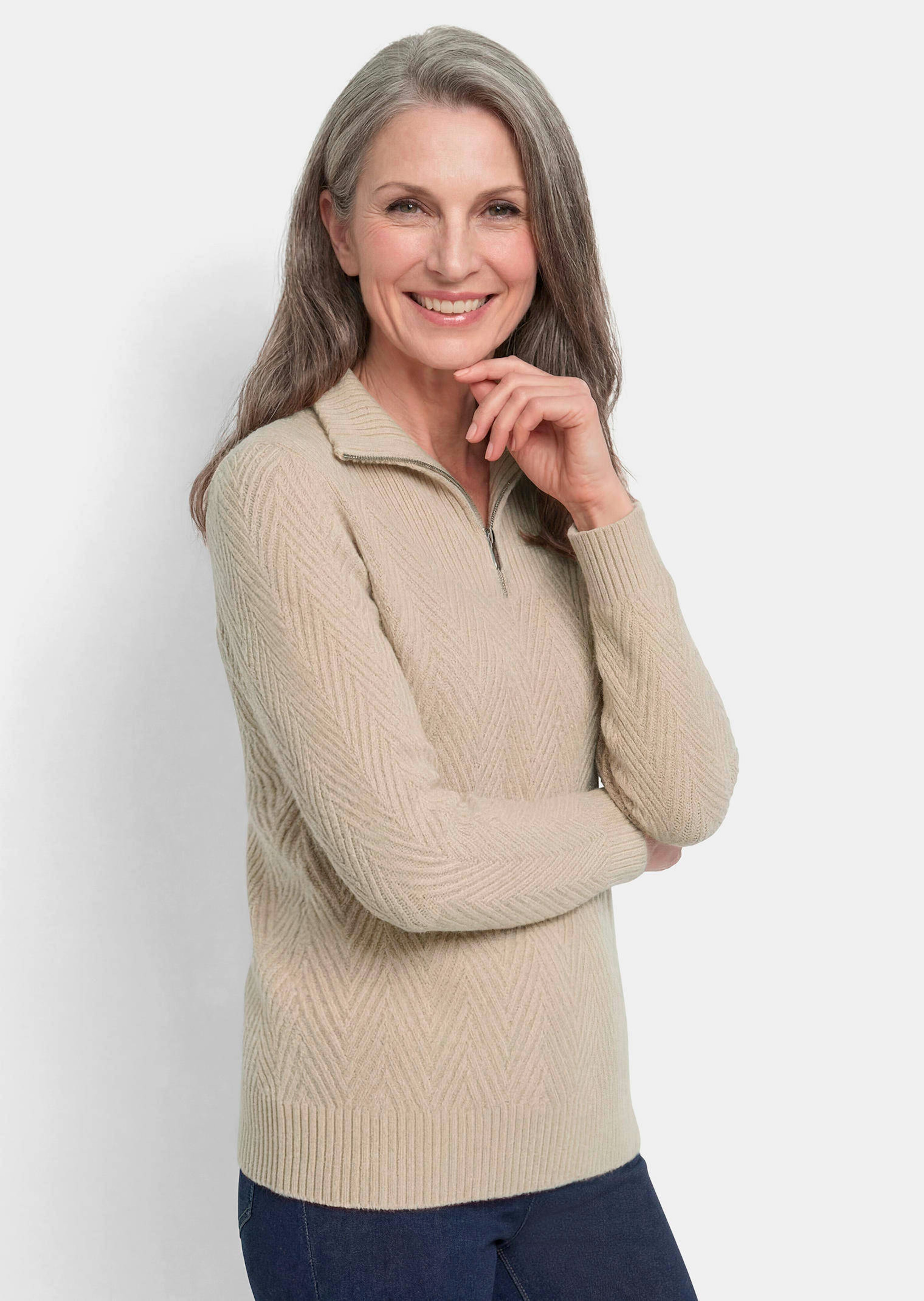 Pull en tricot col camionneur
