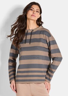 Sweat-shirt à larges rayures thumbnail 2