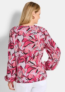 Blouse van viscose, met statementmouwen thumbnail 3