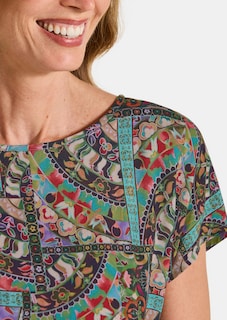 Viskose-Bluse mit Orient-Print thumbnail 5