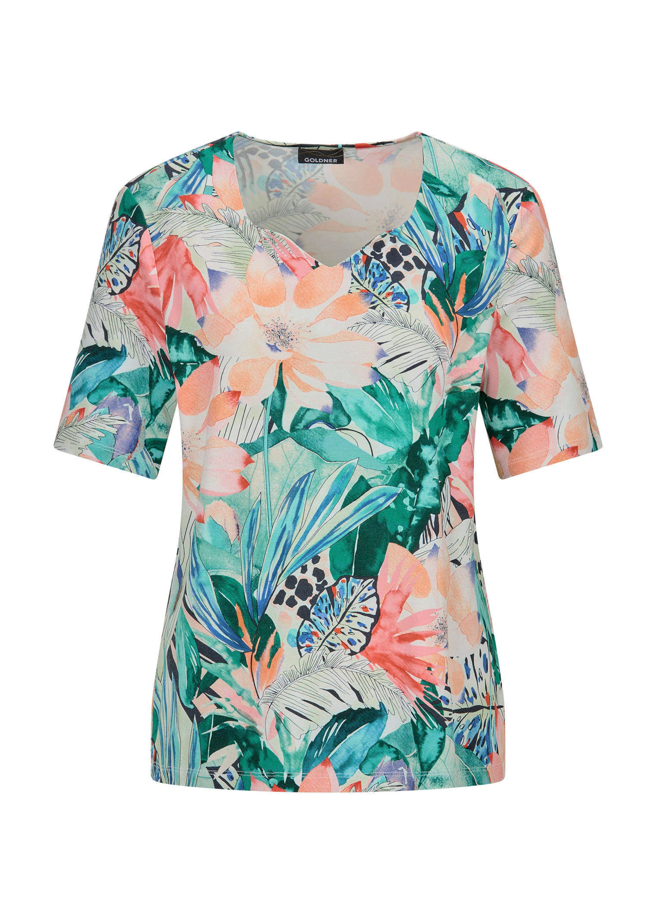 Elegant shirt met hartvormige halslijn