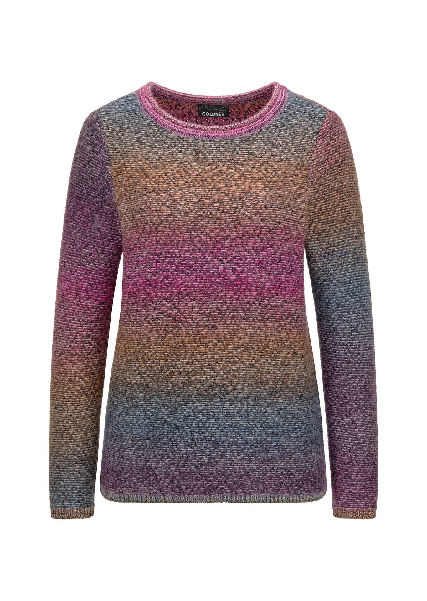 Pullover in meerkleurige look