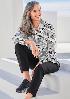 Druckbluse mit floralem Muster thumbnail 7