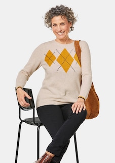Zachte pullover met hoogwaardige intarsia thumbnail 4