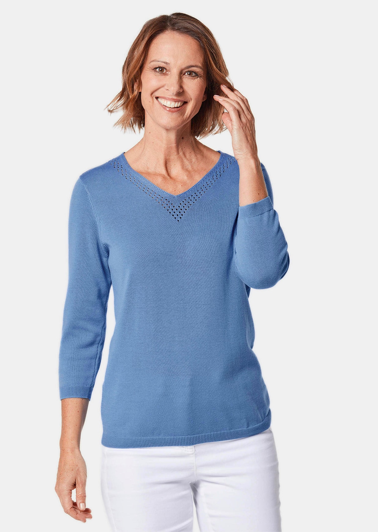 Pull à encolure en V facile à combiner