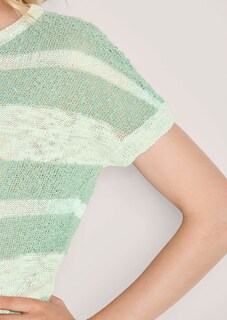 Kurzarm-Pullover mit Glanz-Effekt thumbnail 6