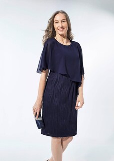 Festliches Kleid mit feinem Chiffonüberwurf thumbnail 5