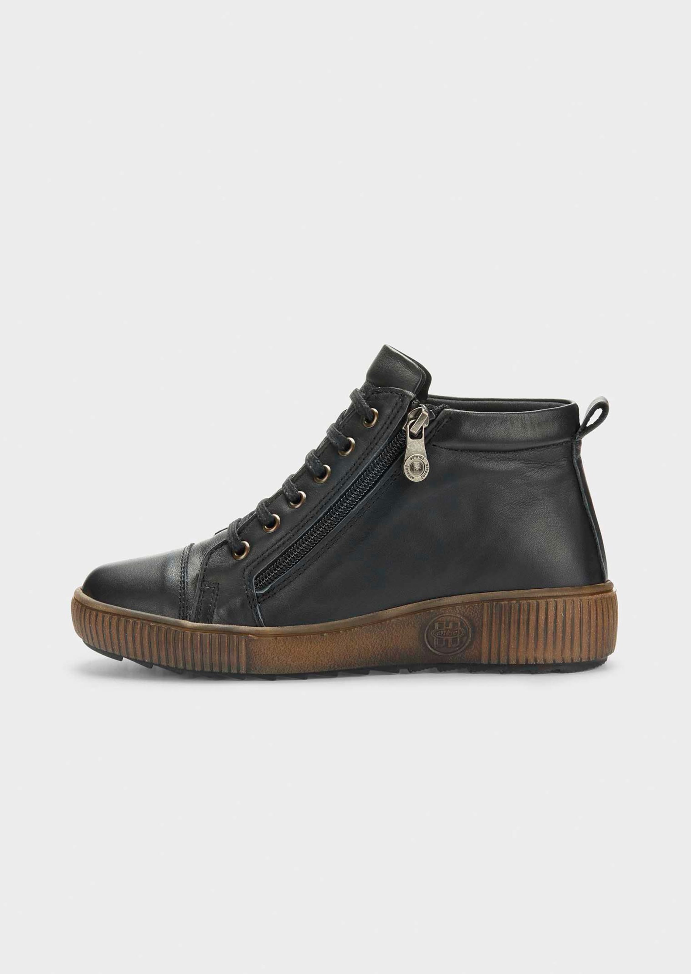 Lederschuhe mit Reissverschluss