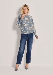 Kaschmirpullover mit Allover-Blütenprint thumbnail 3
