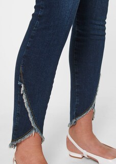 Slim-fit jeans with frayed hem thumbnail 6