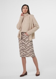Strickjacke mit Kapuze in Bouclé-Optik thumbnail 3
