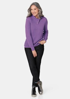 Tricot pullover met sierlijke kraag thumbnail 2