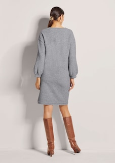 Lässiges Rundhals-Kleid mit Taschen thumbnail 4