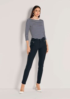 Stretch trousers with decorative zips thumbnail 3