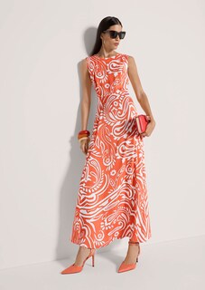 Ärmelloses Kleid mit Unikat-Print thumbnail 5
