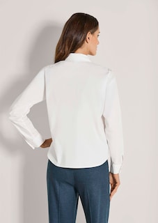 Hemdbluse mit Spitze und Glanz-Akzenten thumbnail 4