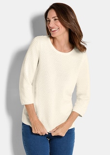 Strickpullover mit Pünktchenmuster thumbnail 1