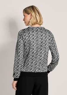 Sweatshirt mit Retro-Muster thumbnail 4