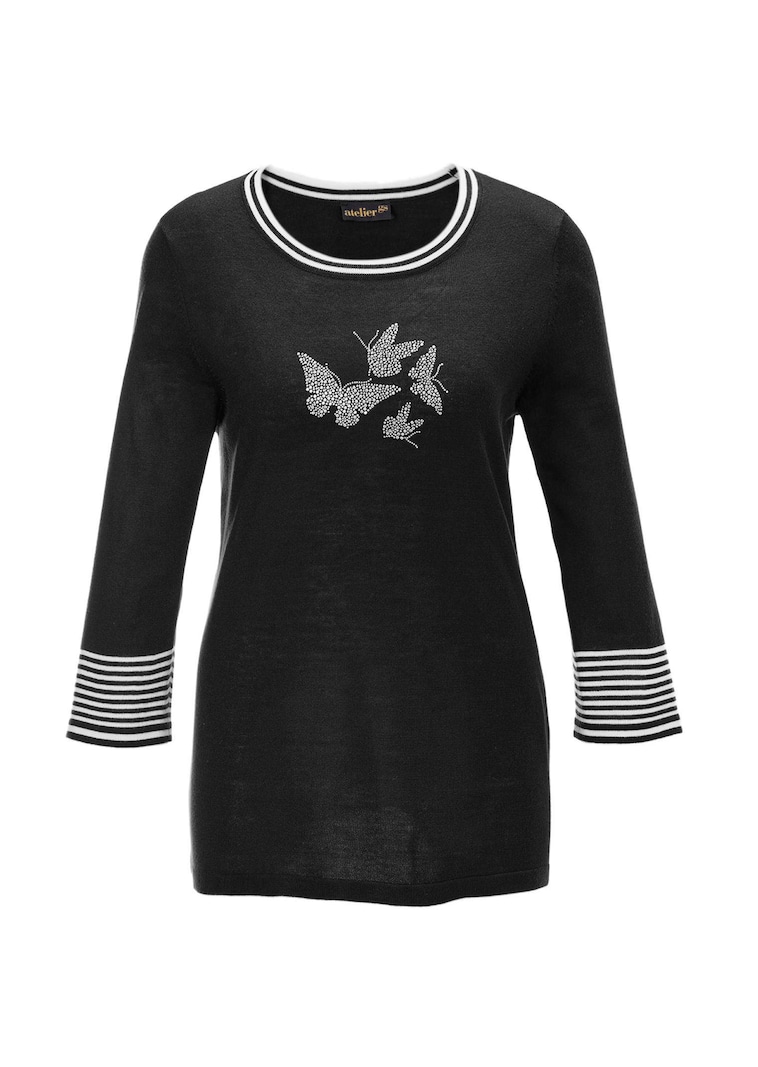 Pullover mit femininem Motiv