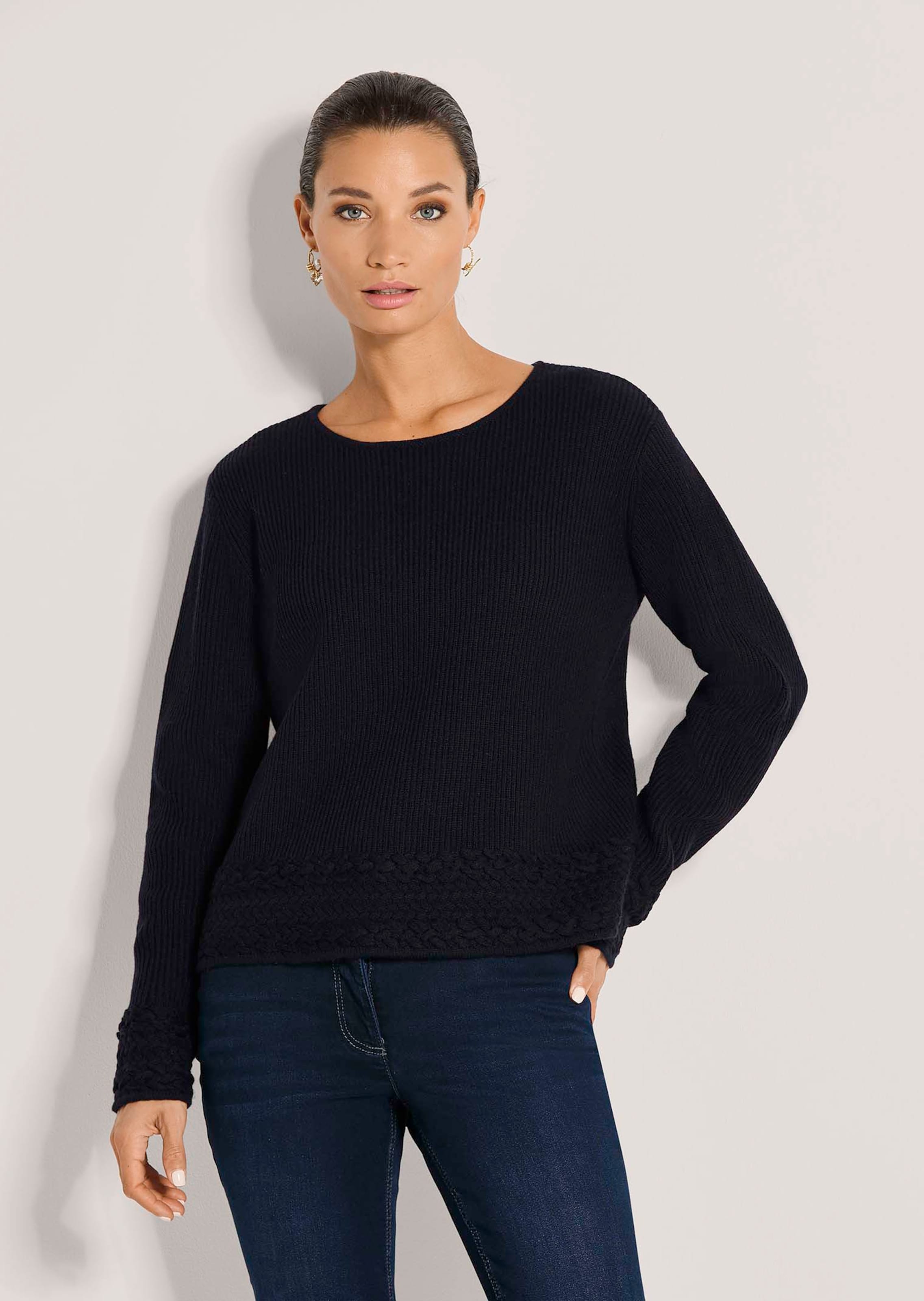 Pullover met kabeldetails
