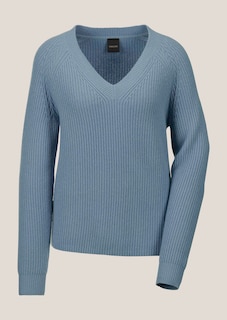 Langarm-Pullover mit V-Ausschnitt thumbnail 7