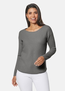Oversize-Pullover mit Flechtmuster thumbnail 2