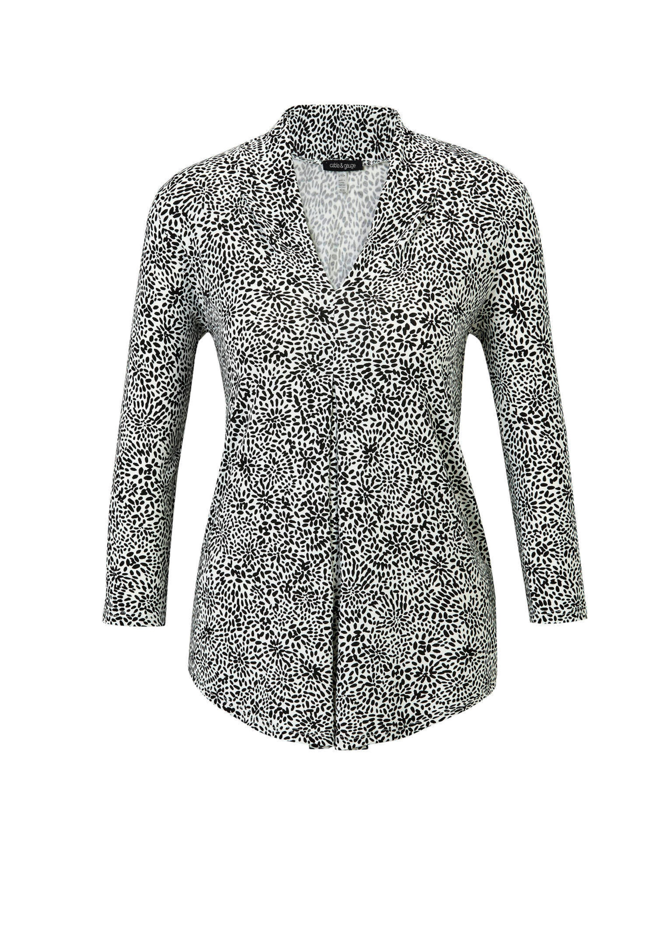 Bequeme Jersey-Bluse mit Blumenmuster
